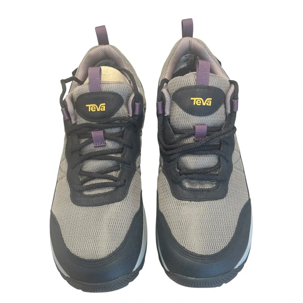 Teva Women's Gray Black Purple Trail Hiking Shoes Vibram Sole Size 11 Outdoor